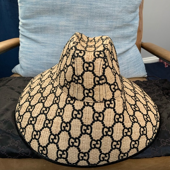 Gg Gucci Wide Brim Hat Retail 